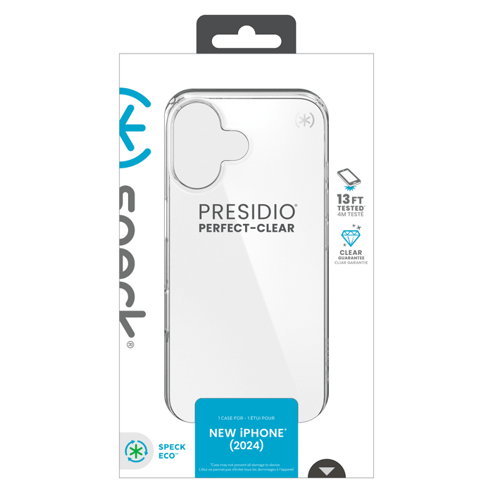 Speck Presidio Perfect Clear Case for Apple IP16 Clear