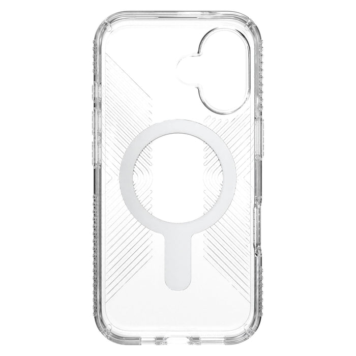 Speck Presidio Perfect Clear Grip Case with ClickLock for Apple iPhone 16 Clear