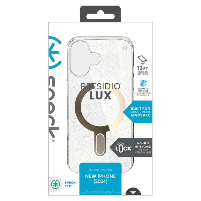 Speck Presidio Lux Case with ClickLock for Apple iPhone 16