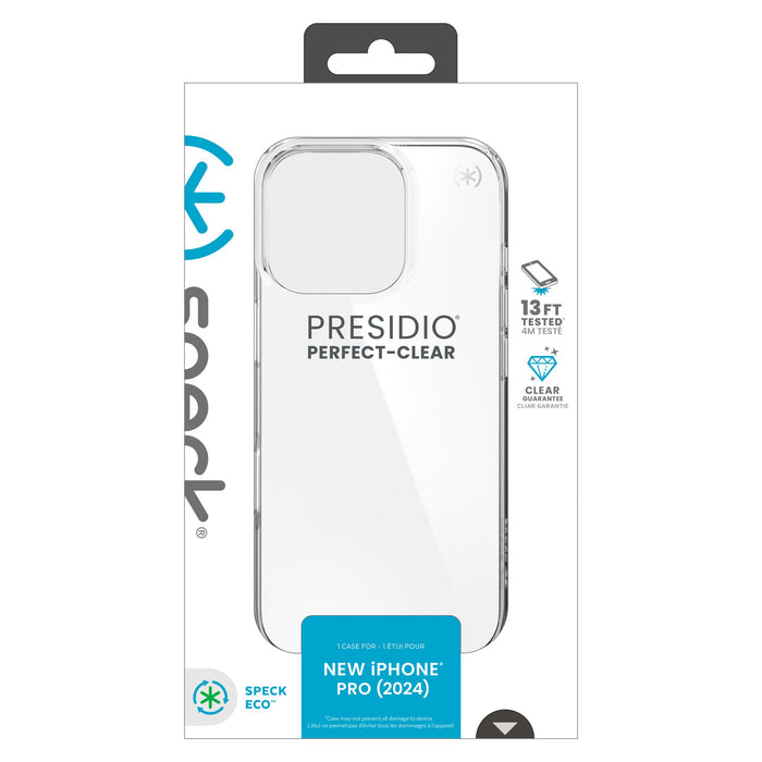 Speck Presidio Perfect Clear Case for Apple iPhone 16 Pro Clear