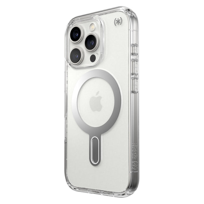 Speck Presidio Perfect Clear Case with ClickLock for Apple iPhone 16 Pro Clear