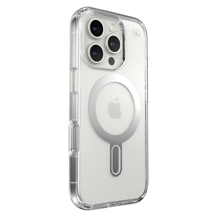 Speck Presidio Perfect Clear Case with ClickLock for Apple iPhone 16 Pro Clear