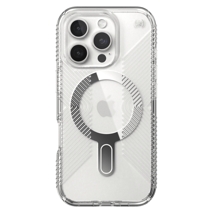 Speck Presidio Perfect Clear Grip Case with ClickLock for Apple iPhone 16 Pro Clear