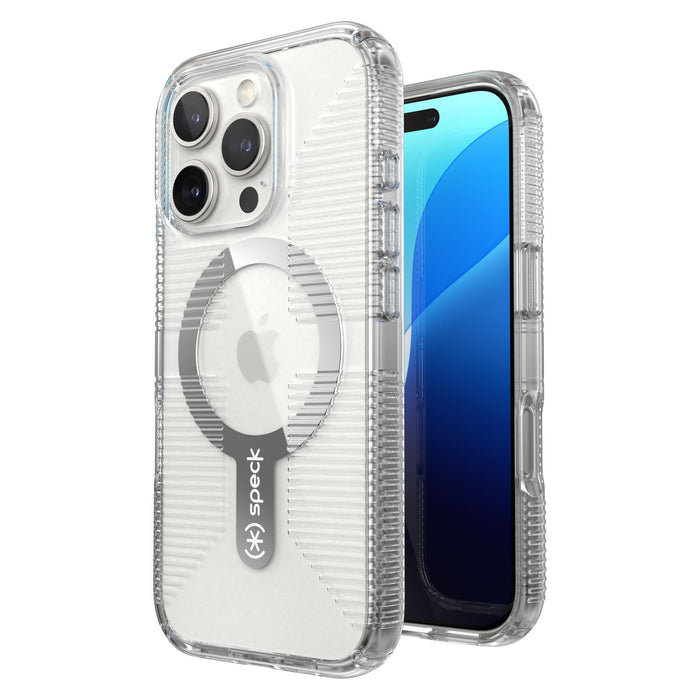 Speck Gemshell Grip MagSafe Case for Apple iPhone 16 Pro Clear