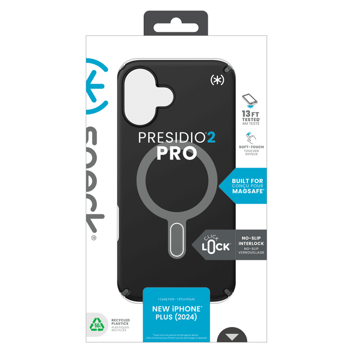 Speck Presidio2 Pro Case with ClickLock for Apple iPhone 16 Plus