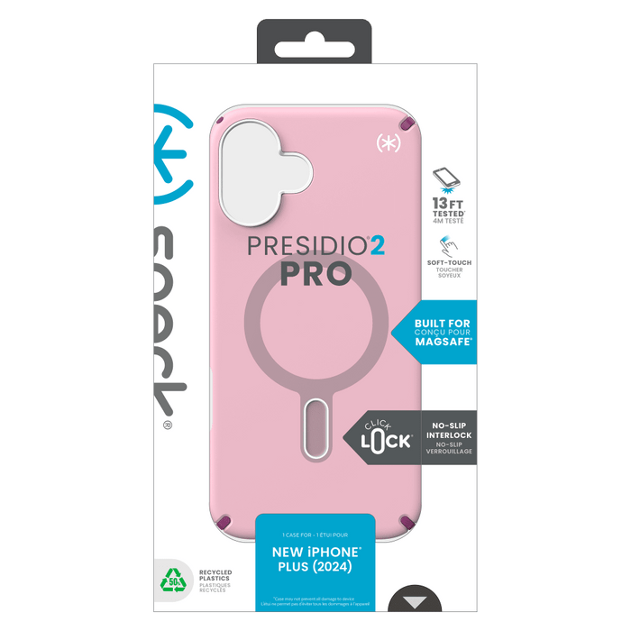 Speck Presidio2 Pro Case with ClickLock for Apple iPhone 16 Plus