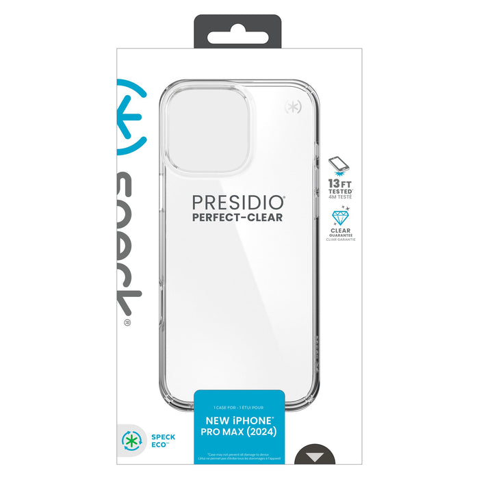 Speck Presidio Perfect Clear Case for Apple iPhone 16 Pro Max Clear