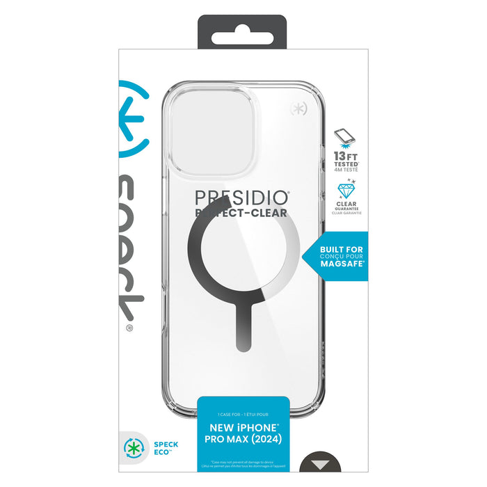 Speck Presidio Perfect Clear MagSafe Case for Apple iPhone 16 Pro Max Clear