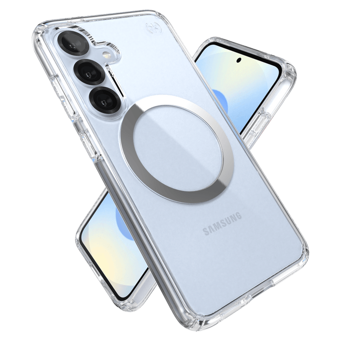 Speck Presidio Perfect Clear Case with Magnet for Samsung Galaxy S25 Clear