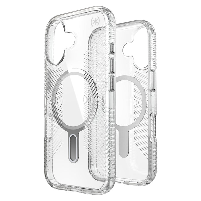 Speck Presidio Perfect Clear Grip Case with ClickLock for Apple iPhone 17 Clear