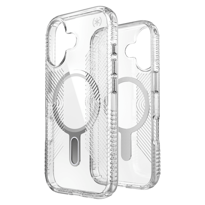Speck Presidio Perfect Clear Grip Case with ClickLock for Apple iPhone 17 Clear