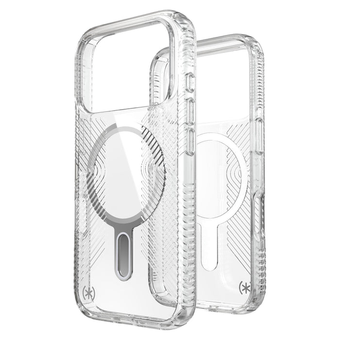 Speck Presidio Perfect Clear Grip Case with ClickLock for Apple iPhone 17 Pro Clear