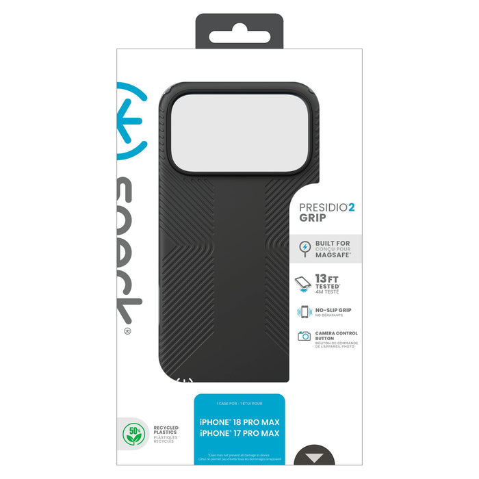 Speck Presidio 2 Grip MagSafe Case for Apple iPhone 18 Pro Max / 17 Pro Max