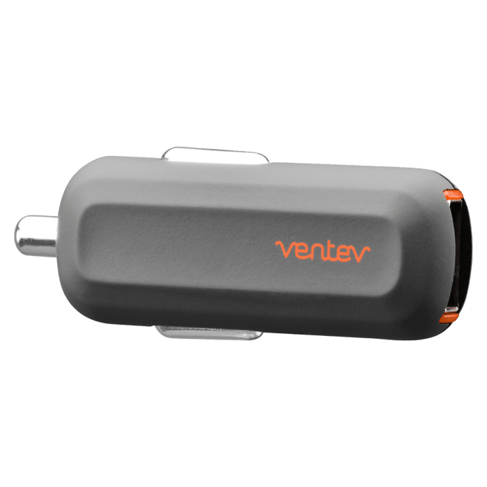 Ventev 12W dashport r1240 Car Charger and USB A to Apple Lightning Cable 3.3ft Gray