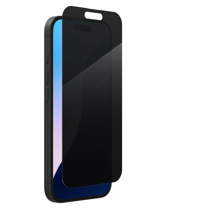 ZAGG Invisible Shield Glass Elite Privacy Screen Protector for Apple iPhone 16 / iPhone 15 Clear
