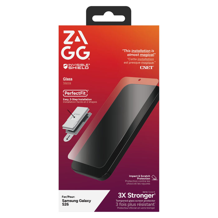 ZAGG InvisibleShield Glass Screen Protector for Samsung Galaxy S26