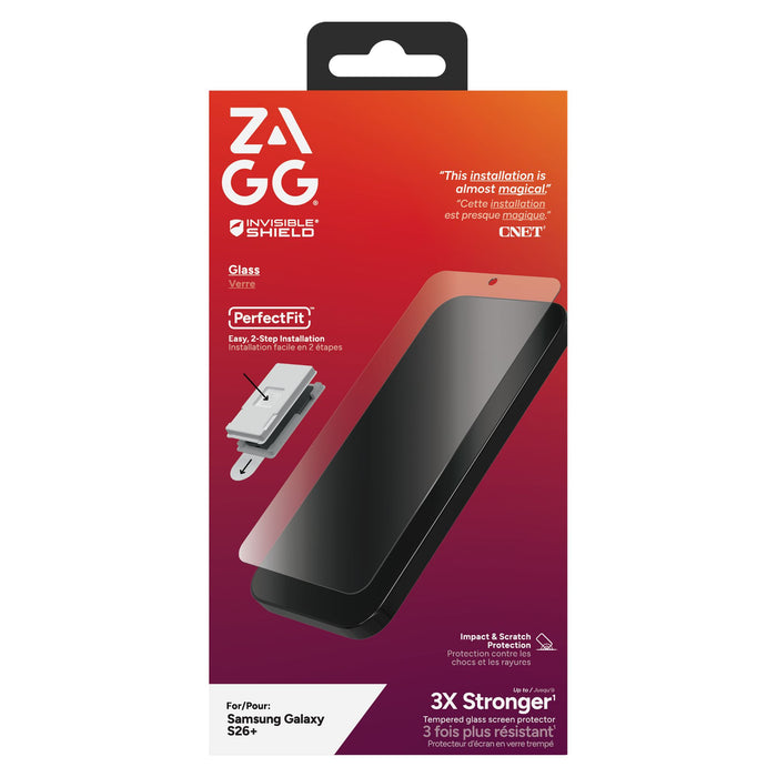 ZAGG InvisibleShield Glass Screen Protector for Samsung Galaxy S26 Plus