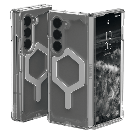 Urban Armor Gear Plyo Pro Case for Samsung Galaxy Z Fold6 Clear, Silver