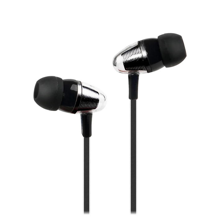 AMPD Element 3.5mm In Ear Wired Headphones Black