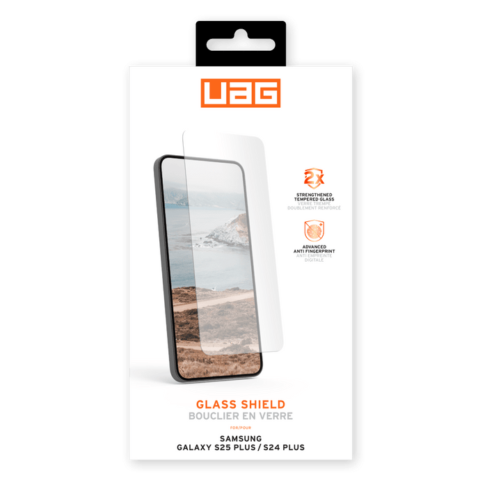 Urban Armor Gear Glass Shield Screen Protector for Samsung Galaxy S25 Plus Clear