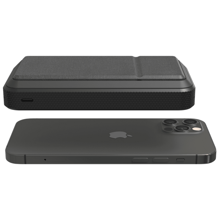 mophie Snap Plus MagSafe Powerstation Wireless Charging Stand Power Bank 10,000 mAh Black