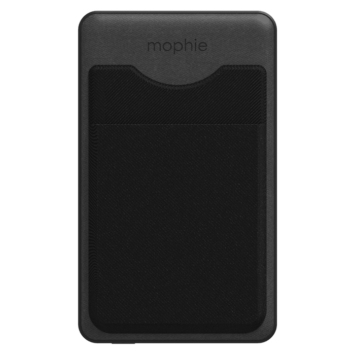 mophie Snap Plus MagSafe Juice Pack Mini Wallet Wireless Charging Power Bank 5,000 mAh Black