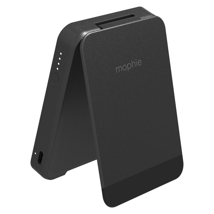 mophie Snap Plus Qi2 Universal Portable Battery with Stand 5,000 mAH Black