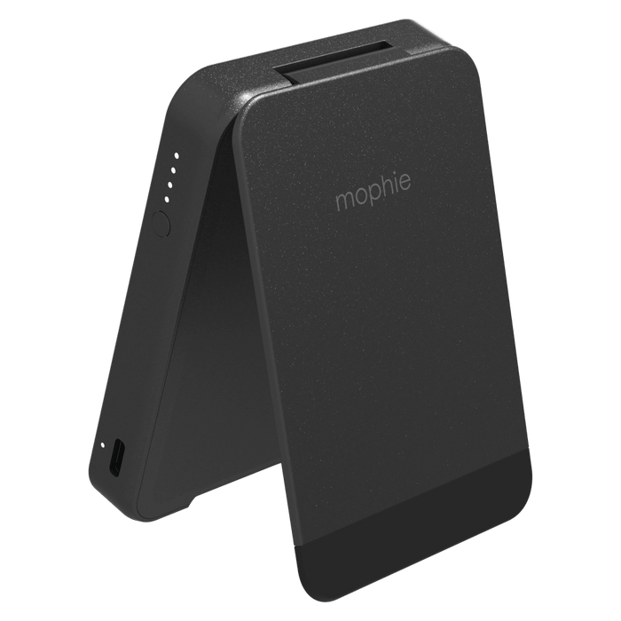 mophie Snap Plus Qi2 Universal Portable Battery with Stand 5,000 mAH Black