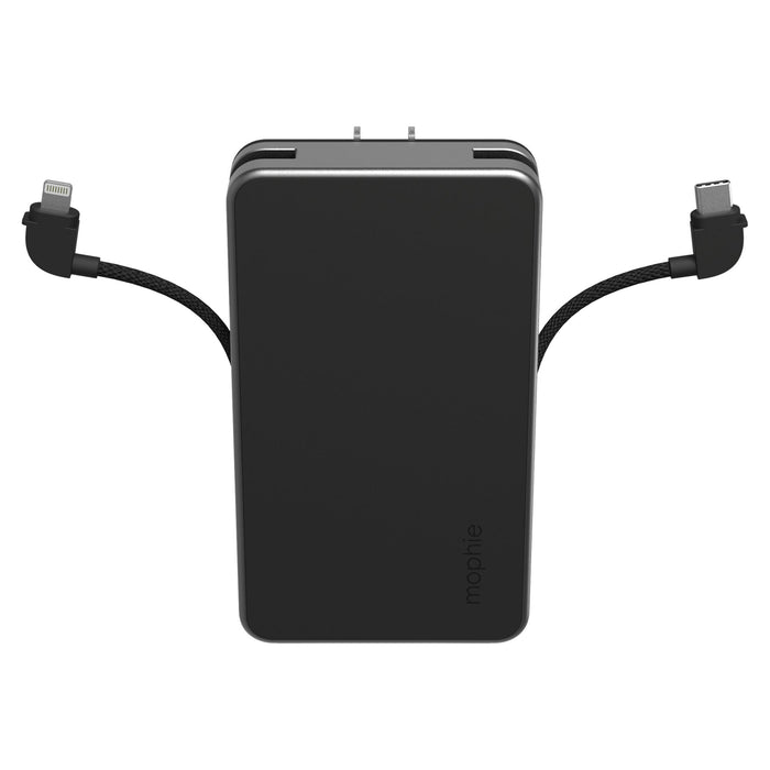 mophie Powerstation Plus Ultra 2024 10K Power Bank with Integrated Cables and AC Plug