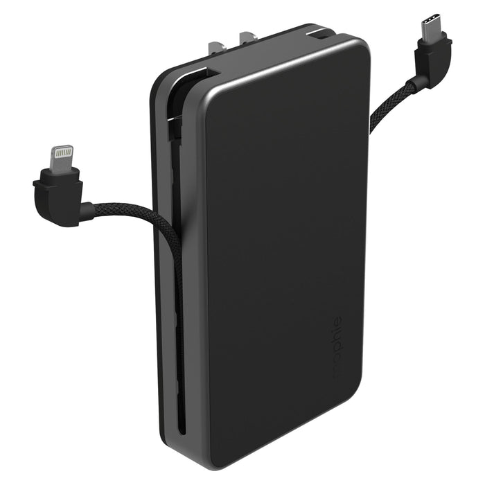 mophie Powerstation Plus Ultra 2024 10K Power Bank with Integrated Cables and AC Plug