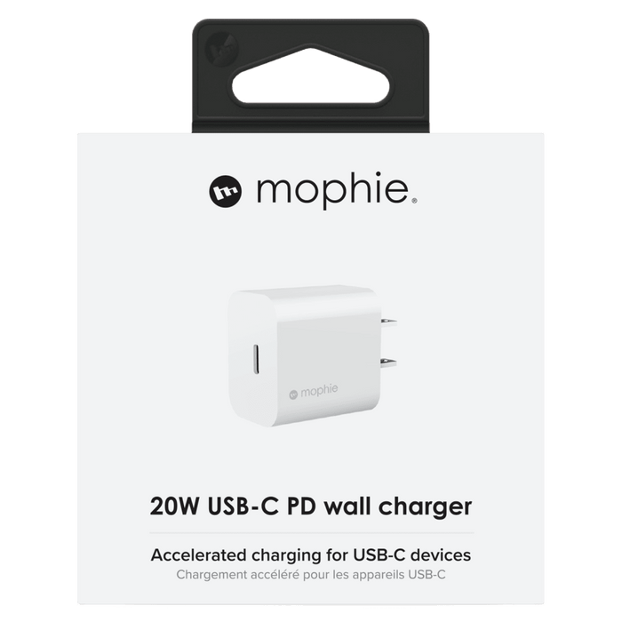 mophie 20W PD USB C Wall Charger White