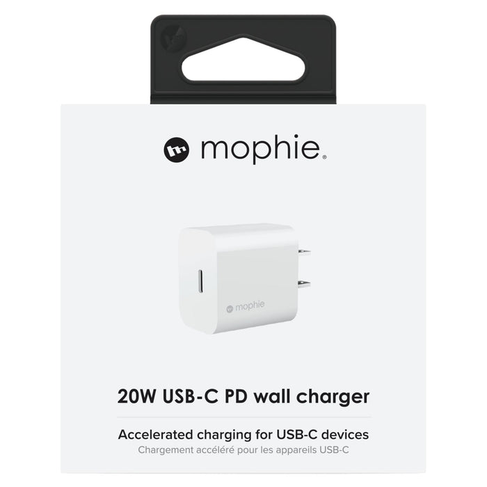 mophie 20W PD USB C Wall Charger White