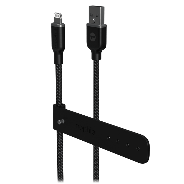 mophie USB A to Apple Lightning Cable 6ft Black