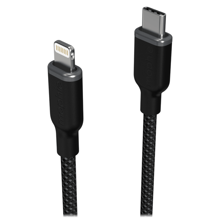 mophie USB C to Apple Lightning Cable 3ft Black