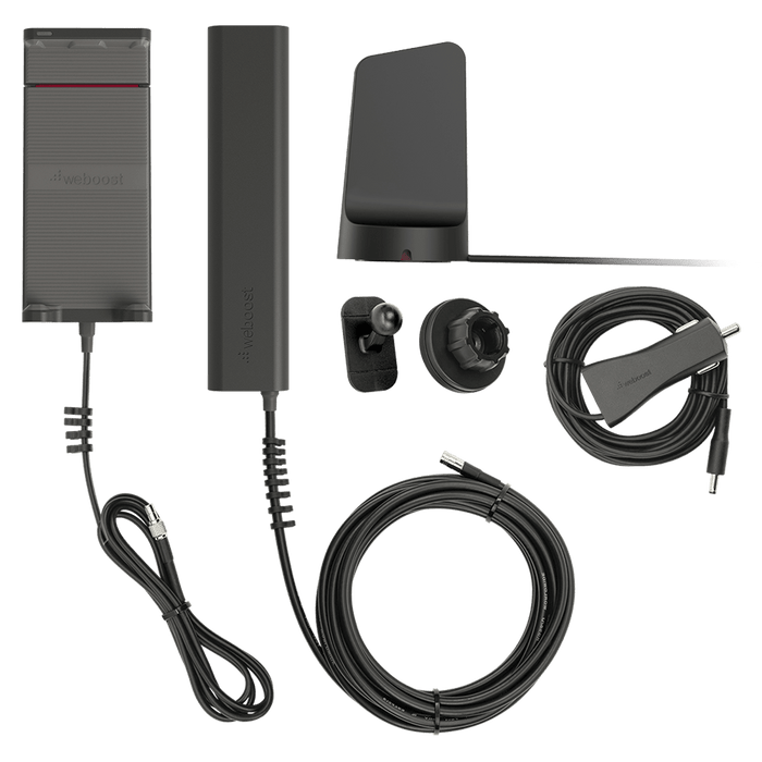weBoost Drive Sleek Cellular Signal Booster with Magnetic Antenna Black
