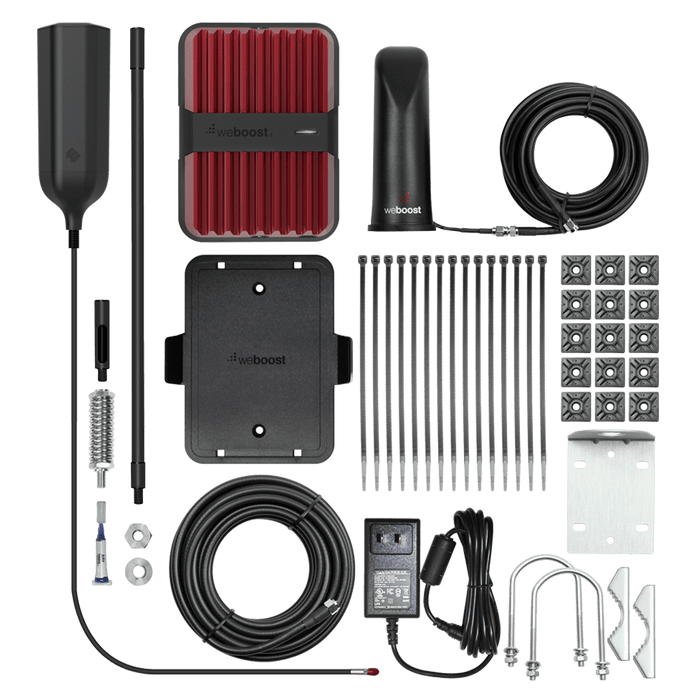 weBoost Drive Reach RV Cellular Signal Booster Kit Red and Black