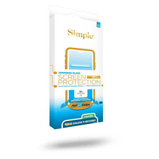 Simple $200 Guided Tempered Glass Screen Protector for Apple iPhone 16 / iPhone 15