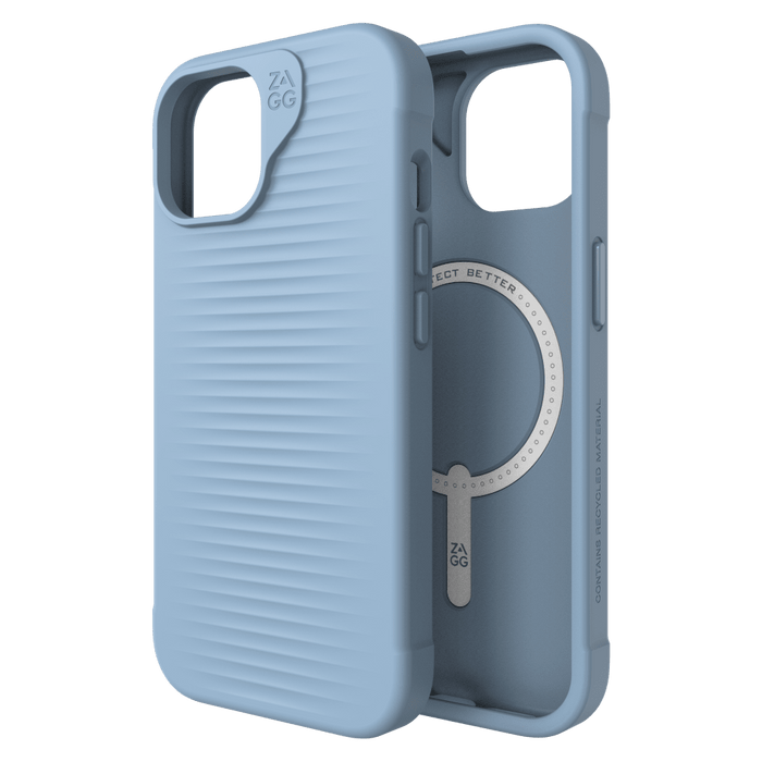 ZAGG Luxe Snap MagSafe Case for Apple iPhone 15 / iPhone 14 / iPhone 13 Blue