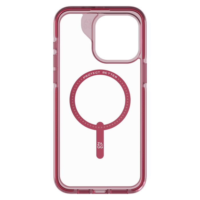 ZAGG Santa Cruz Snap MagSafe Case for Apple iPhone 15 Pro Max Magenta