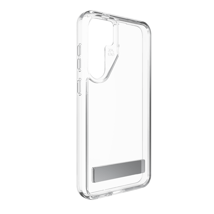 ZAGG Crystal Palace Case with Kick Stand for Samsung Galaxy S24 Plus Clear