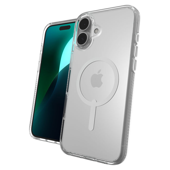 ZAGG Crystal Palace Snap MagSafe Case for Apple iPhone 16 Plus Clear