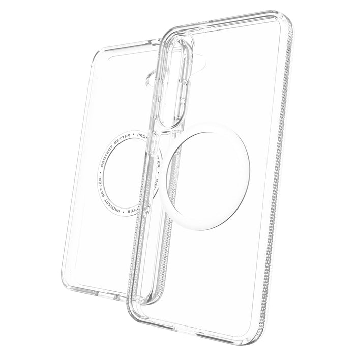 ZAGG Crystal Palace Snap MagSafe Case for Samsung Galaxy S25 Plus Clear