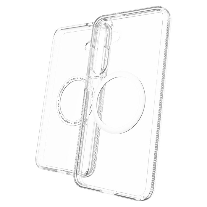 ZAGG Crystal Palace Snap MagSafe Case for Samsung Galaxy S25 Plus Clear