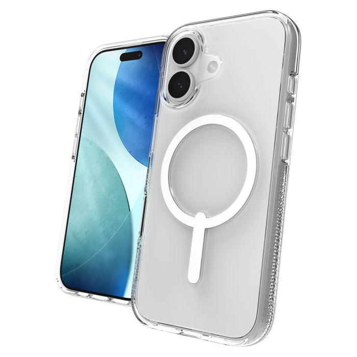 ZAGG Crystal Palace Snap MagSafe Case with Kickstand for Apple iPhone 17 Clear