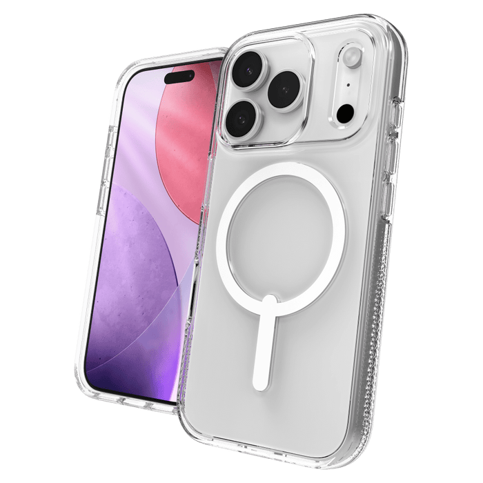 ZAGG Crystal Palace Snap MagSafe Case with Kickstand for Apple iPhone 17 Pro Clear