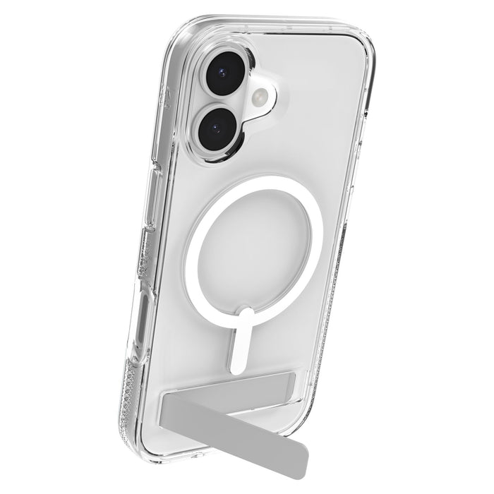 ZAGG Crystal Palace Snap MagSafe Case with Kickstand for Apple iPhone 17 Clear