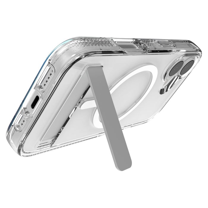 ZAGG Crystal Palace Snap MagSafe Case with Kickstand for Apple iPhone 17 Clear
