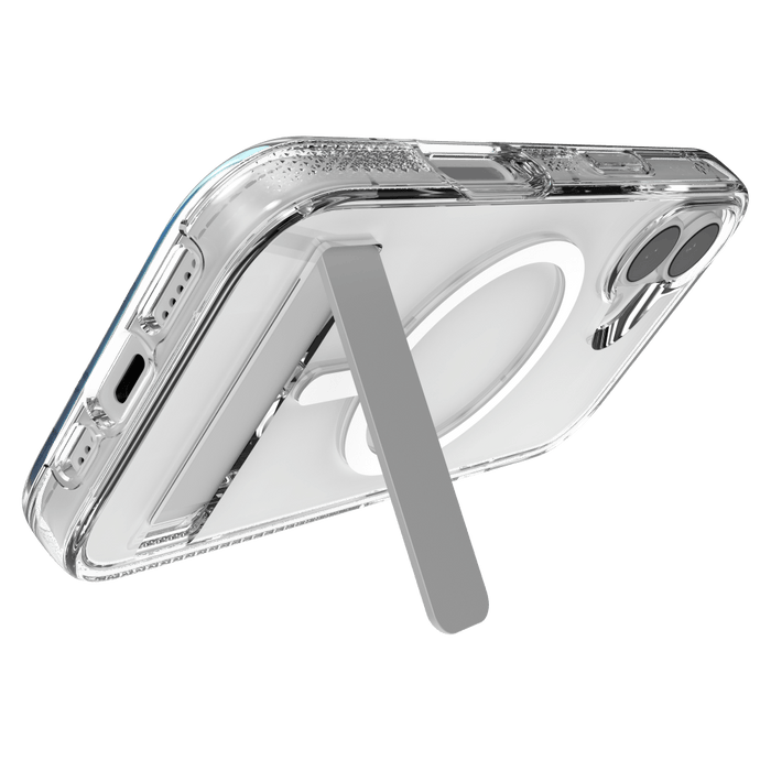 ZAGG Crystal Palace Snap MagSafe Case with Kickstand for Apple iPhone 17 Clear