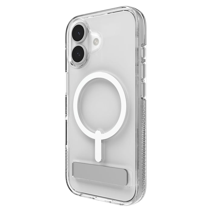ZAGG Crystal Palace Snap MagSafe Case with Kickstand for Apple iPhone 17 Clear