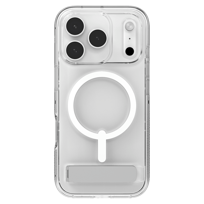 ZAGG Crystal Palace Snap MagSafe Case with Kickstand for Apple iPhone 17 Pro Clear